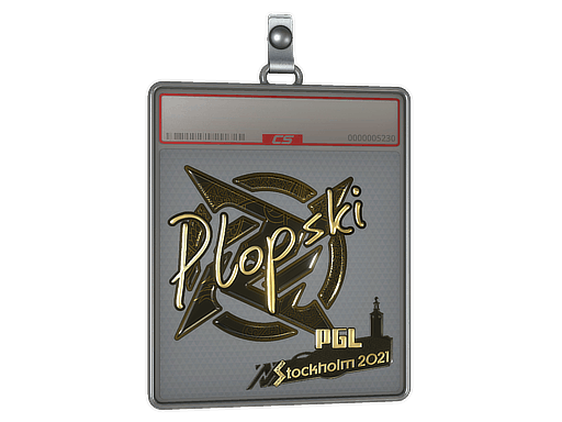 Sticker Slab | Plopski (Gold) | Stockholm 2021