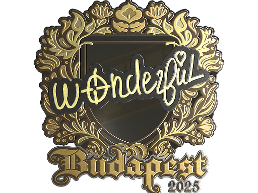 Sticker | w0nderful (Gold) | Budapest 2025