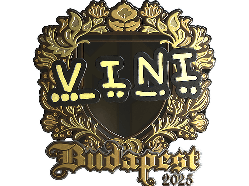 Sticker | VINI (Gold) | Budapest 2025