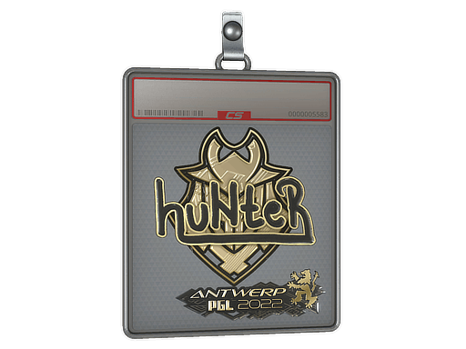 Sticker Slab | huNter (Gold) | Antwerp 2022