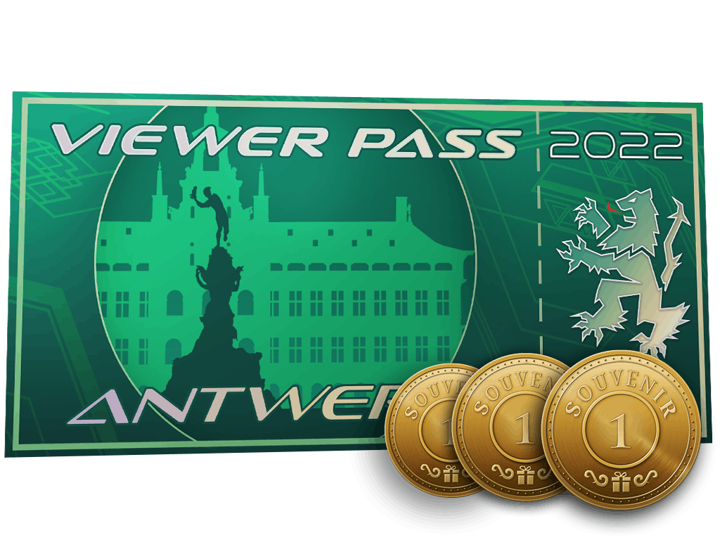 Antwerp 2022 Viewer Pass + 3 Souvenir Tokens