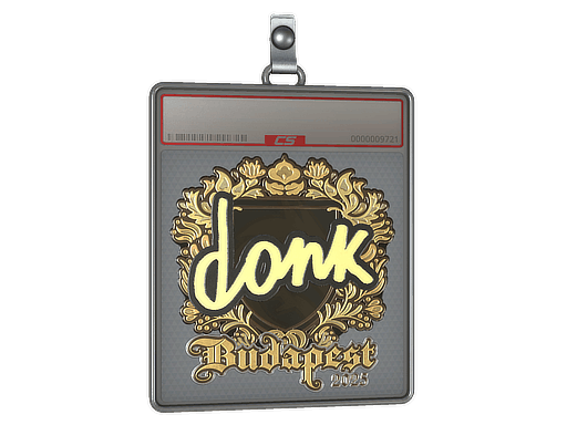Sticker Slab | donk (Gold) | Budapest 2025