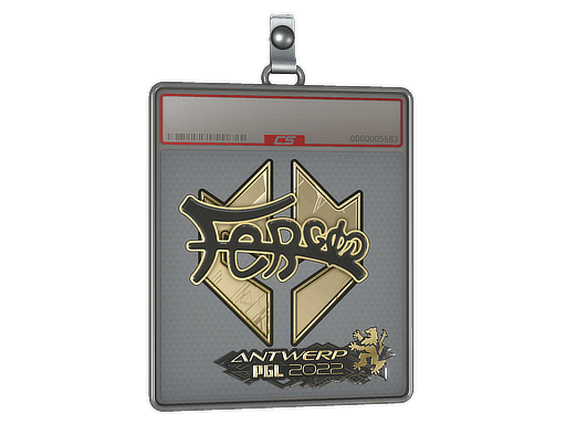 Sticker Slab | fer (Gold) | Antwerp 2022