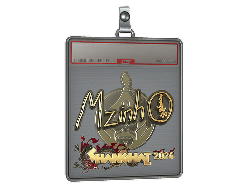 Sticker Slab | mzinho (Gold) | Shanghai 2024