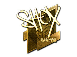 Sticker | shox (Gold) | Boston 2018