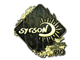 Sticker | syrsoN (Gold) | Rio 2022
