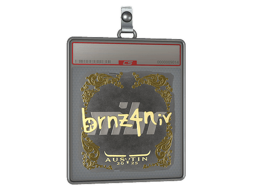 Sticker Slab | brnz4n (Gold) | Austin 2025