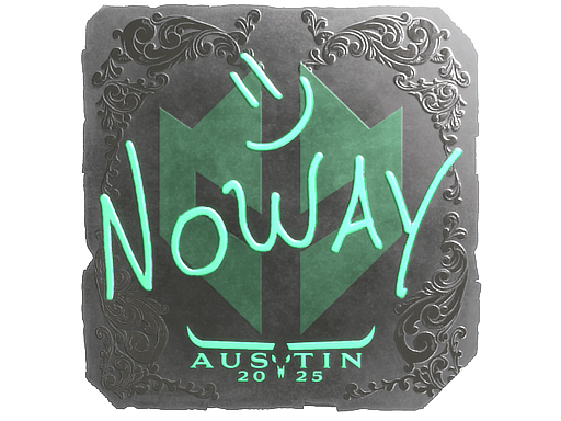 Sticker | noway (Foil) | Austin 2025
