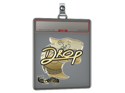 Sticker Slab | drop (Gold) | Paris 2023