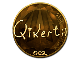 Sticker | qikert (Gold) | Katowice 2019