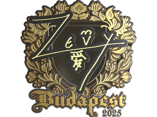 Sticker | zevy (Gold) | Budapest 2025