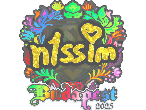 Sticker | n1ssim (Holo) | Budapest 2025