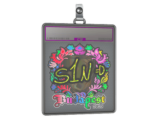 Sticker Slab | s1n (Holo) | Budapest 2025