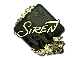 Sticker | S1ren (Gold) | Rio 2022