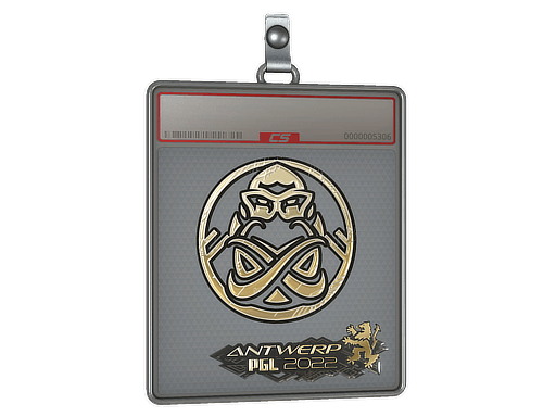 Sticker Slab | ENCE (Gold) | Antwerp 2022