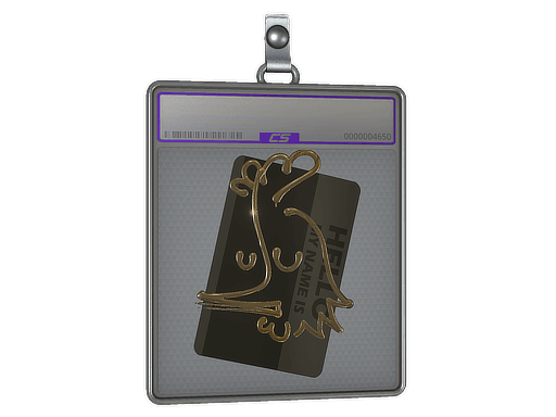 Sticker Slab | Hello AK-47 (Gold)