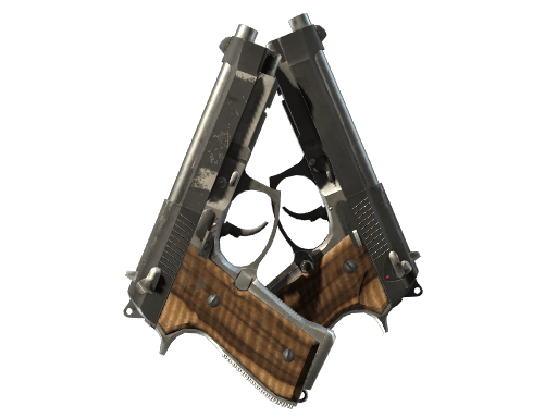 Dual Berettas | Black Limba - Field-Tested