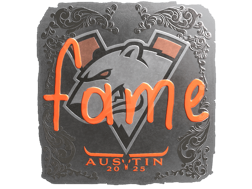 Sticker | fame (Foil) | Austin 2025