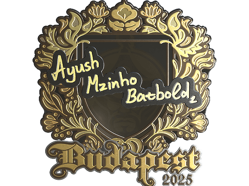 Sticker | mzinho (Gold) | Budapest 2025