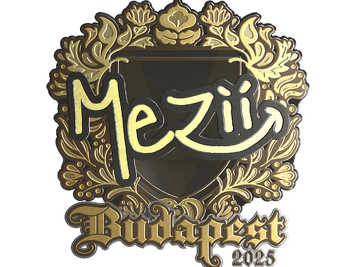 Sticker | mezii (Gold) | Budapest 2025