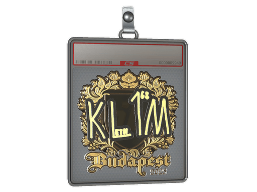 Sticker Slab | kl1m (Gold) | Budapest 2025