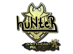 Sticker | huNter (Gold) | Antwerp 2022