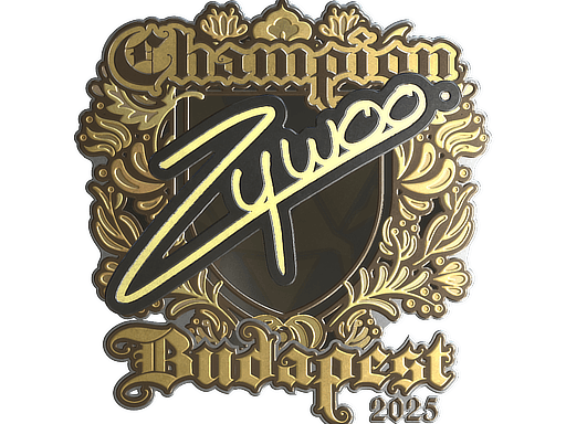 Sticker | ZywOo (Gold, Champion) | Budapest 2025
