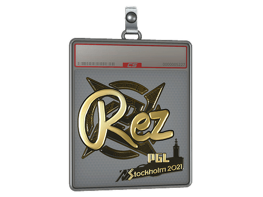Sticker Slab | REZ (Gold) | Stockholm 2021