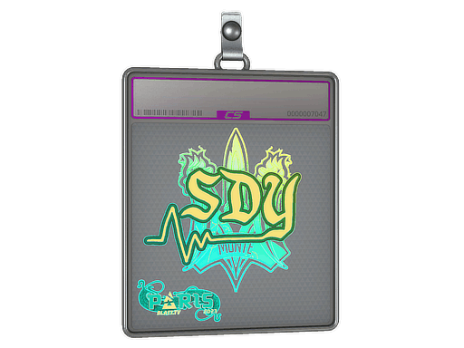 Sticker Slab | sdy (Holo) | Paris 2023