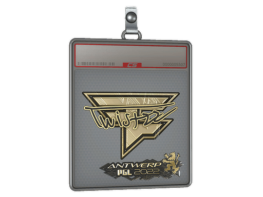 Sticker Slab | Twistzz (Gold) | Antwerp 2022