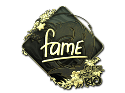 Sticker | fame (Gold) | Rio 2022
