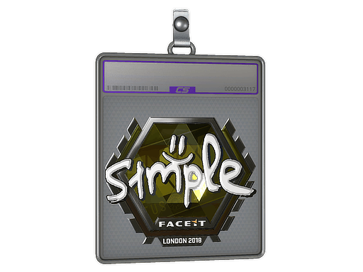 Sticker Slab | s1mple (Foil) | London 2018