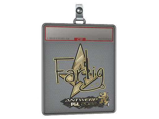 Sticker Slab | Farlig (Gold) | Antwerp 2022