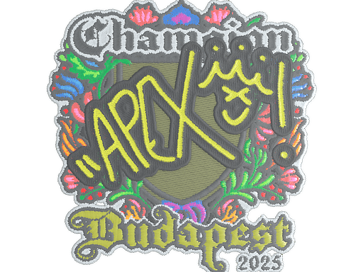 Sticker Slab | apEX (Embroidered, Champion) | Budapest 2025