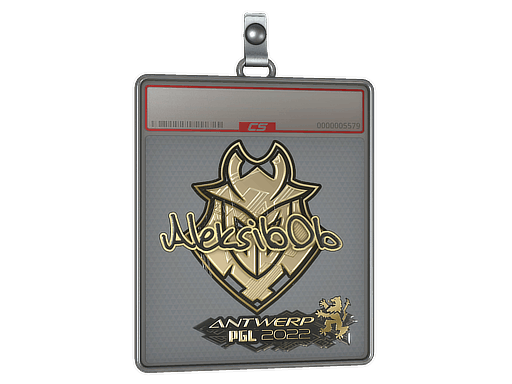 Sticker Slab | Aleksib (Gold) | Antwerp 2022