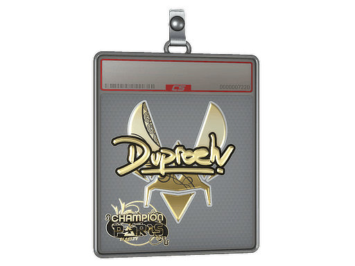 Sticker Slab | dupreeh (Gold, Champion) | Paris 2023