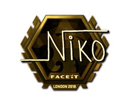 Sticker | niko (Gold)  | London 2018