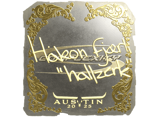 Sticker | hallzerk (Gold) | Austin 2025