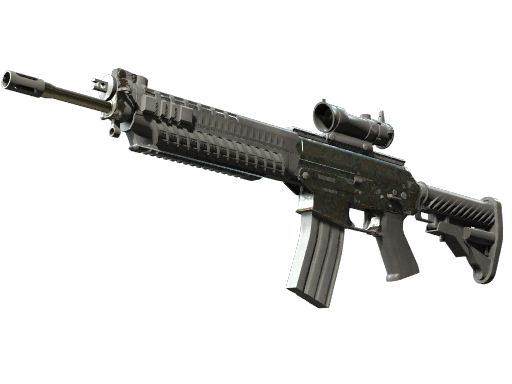 SG 553 | Army Sheen - Field-Tested