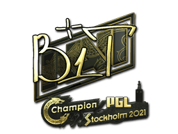 Sticker | b1t (Gold) | Stockholm 2021