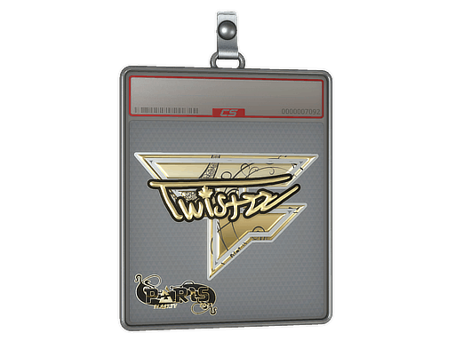 Sticker Slab | Twistzz (Gold) | Paris 2023