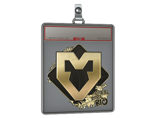 Sticker Slab | MOUZ (Gold) | Rio 2022