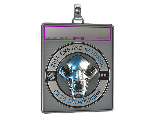 Sticker Slab | ESL Skull (Foil) | Katowice 2014