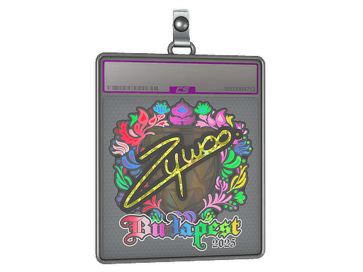 Sticker Slab | ZywOo (Holo) | Budapest 2025