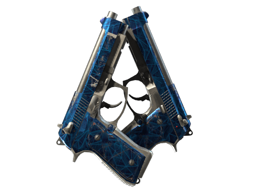 Dual Berettas | Cobalt Quartz - Field-Tested