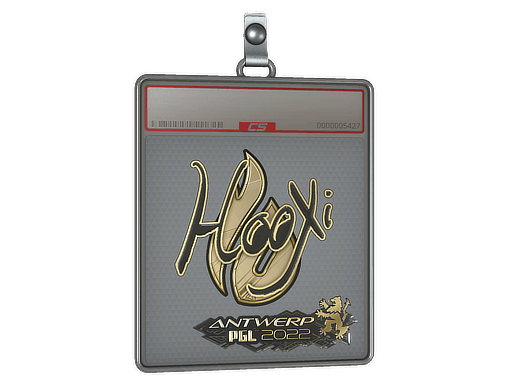 Sticker Slab | HooXi (Gold) | Antwerp 2022