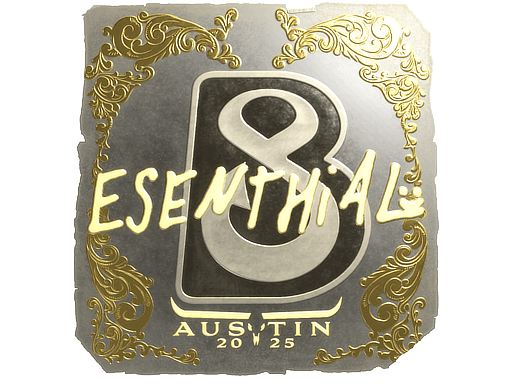 Sticker | esenthial (Gold) | Austin 2025