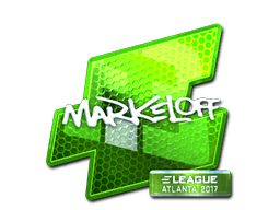 Sticker | markeloff (Foil) | Atlanta 2017