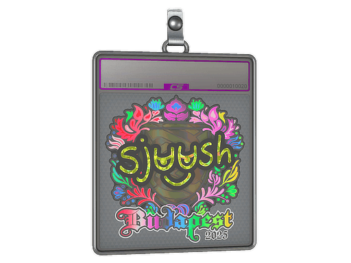Sticker Slab | sjuush (Holo) | Budapest 2025