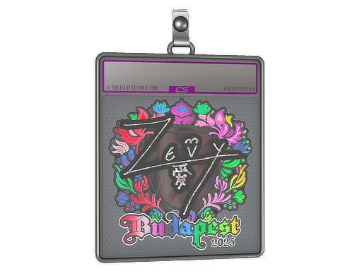 Sticker Slab | zevy (Holo) | Budapest 2025